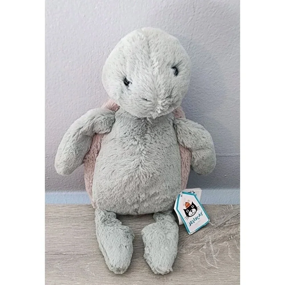 Jellycat Bashful Turtle Medium New With Tag- Tag has some wear see photos